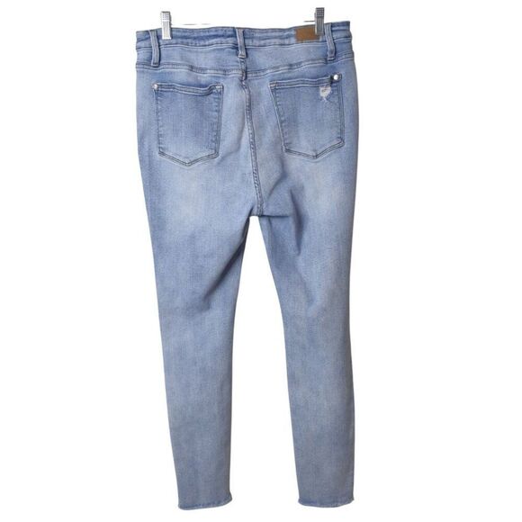 Judy Blue Womens Skinny Jeans 15 High Rise Denim Distressed Destroyed  W 32" - Picture 3 of 6
